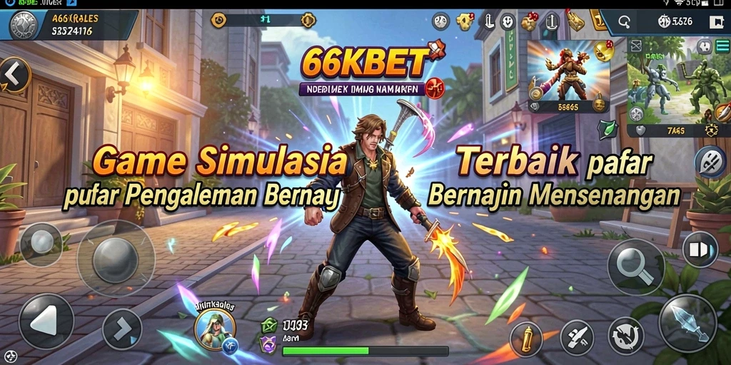 Tampilan gameplay simulasi menarik di 66KBET.