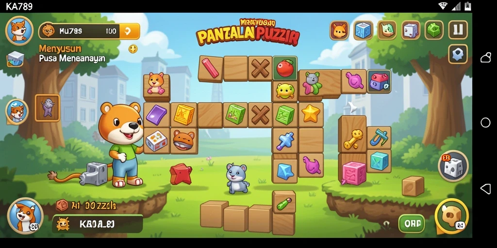 Tampilan gameplay KA789 yang penuh tantangan Puzzle.