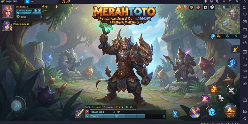 Tampilan gameplay seru dalam petualangan MMORPG MERAHTOTO.