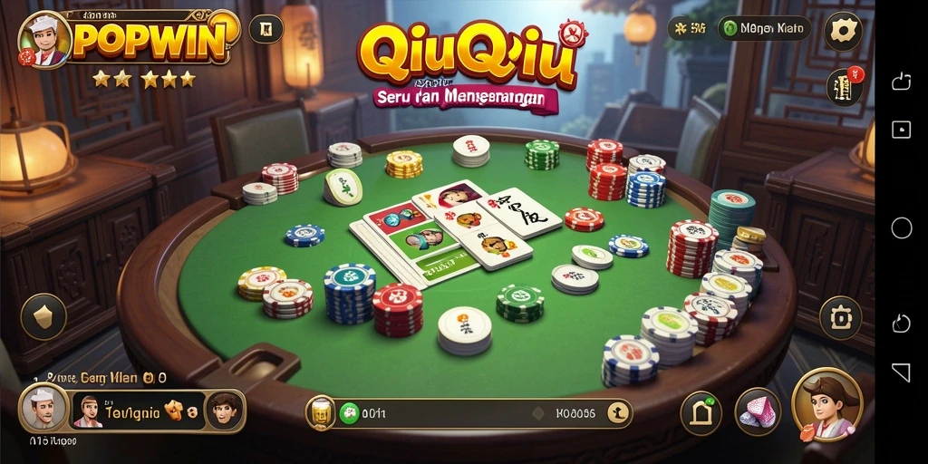 Tangkap momen seru dalam gameplay QiuQiu di POPWIN.