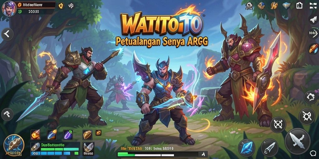 Tampilan gameplay seru di dunia petualangan ARPG WATITOTO.